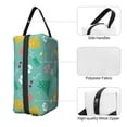thumbnail image 3 of Goofa Happy Summer Printed Toiletry Bag with Handle,Large Capacity Travel Makeup Cosmetic Bag for Women, Carry on Airport Airline Compliant Bag, 3 of 9