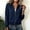 Navy, variant on Women Zip Up Henley Neck Sweatshirt Jacket Slim Fit Long Sleeve Casual Winter Coat
