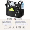thumbnail image 4 of Forloe Women Shoulder Handbag Roomy Multiple Pockets Bag Ladies Crossbody Purse Fashion Tote Top Handle Satchel, 4 of 7