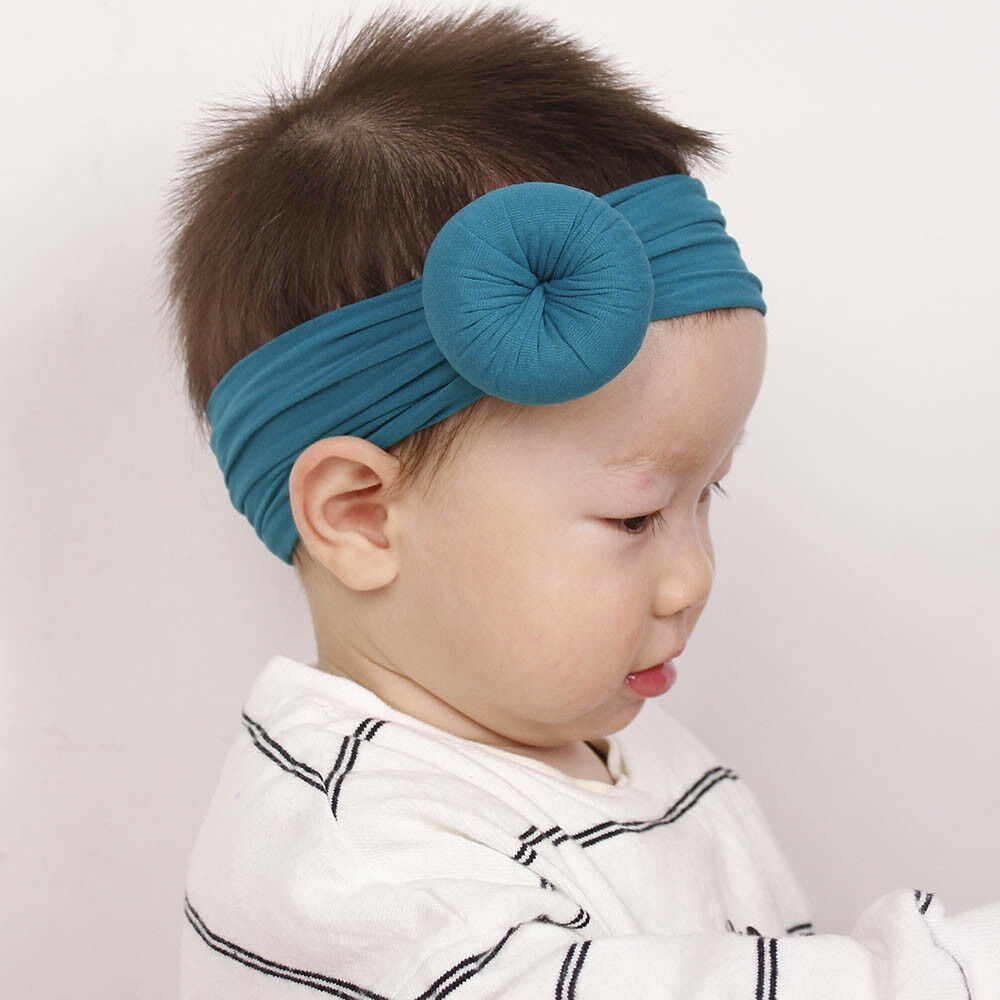 Cute Newborn Baby Toddlers Polka Dot Hats Knot Turban Headbands Headwrap 6pc Set 