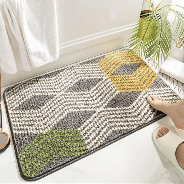 Feltree Soft Absorbent Microfiber Bath Mat with Non-Slip Backing, 16x24 Inch Bathroom Rug, Quick Dry, Machine Washable, Perfect for Home Decor and Gifts