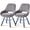Gray, variant on Swivel Dining Chairs Set of 2, Modern Upholstered Fabric Kitchen Chair with Thicken Cushions, Soft Accent Side Chair for Living Room, Bedroom, Restaurant, Beige