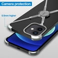 thumbnail image 5 of Bumper Case For 6.7" iPhone 12 Pro Max, Metal X-Shaped iPhone Cover, Shockproof with Airbag Protective Case Phone Bracket ,Black, 5 of 9