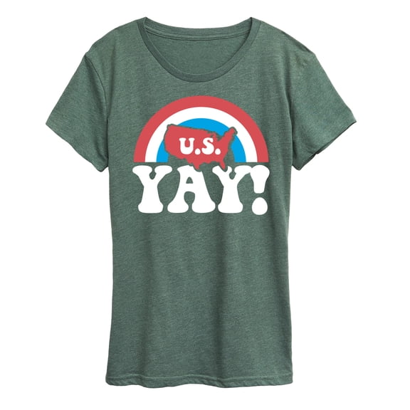Instant Message - USA Yay - Women's Short Sleeve Graphic T-Shirt