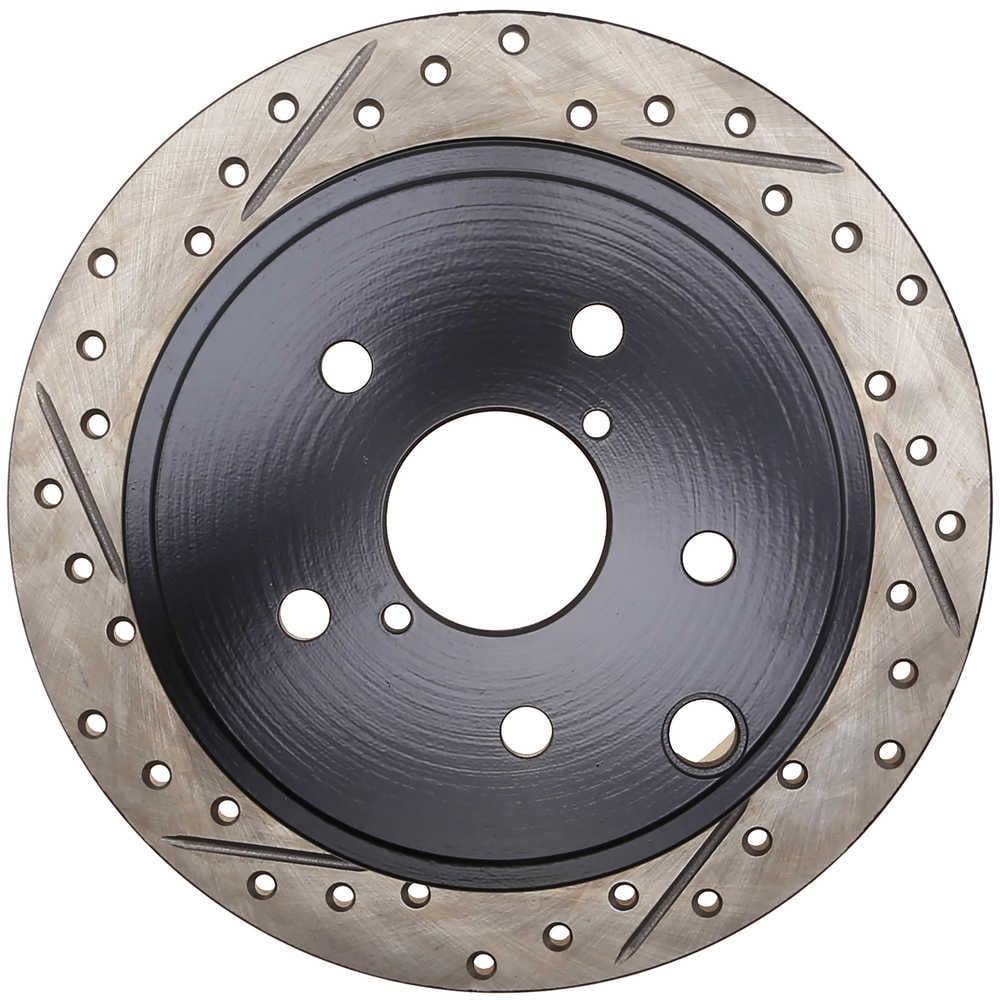 StopTech 2016 Subaru WRX / WRX STI Slotted and Slotted Right Brake Rotor
