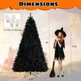 thumbnail image 3 of Costway 8 FT Halloween Tree Artificial Decoration Tree with 1408 Branch Tips 6 Lighting Modes, 3 of 10