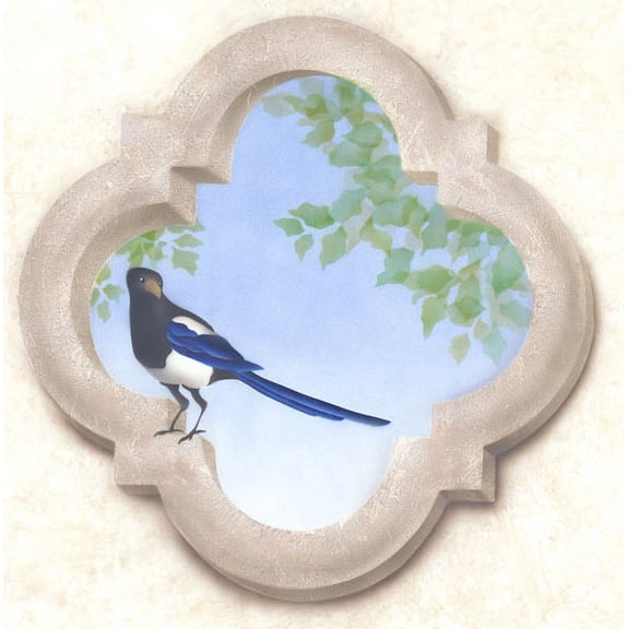 The Mad Stencilist Stone Window Wall Stencil; TMS903