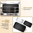 thumbnail image 3 of SUSLAS Electric Indoor Grill & Griddle, 1500W Smokeless Design with 3 Removable Nonstick Plates, Dishwasher Safe, Adjustable Temperature Control for Indoor Cooking(beige), 3 of 11