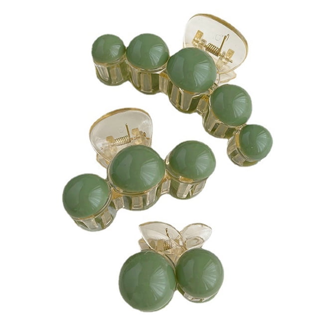 YFR10562PCs Clip de garra de perla acrílica Clip de tiburón de pelo fino Clip de pelo grande Estilo cuchara trasera: estilo1;