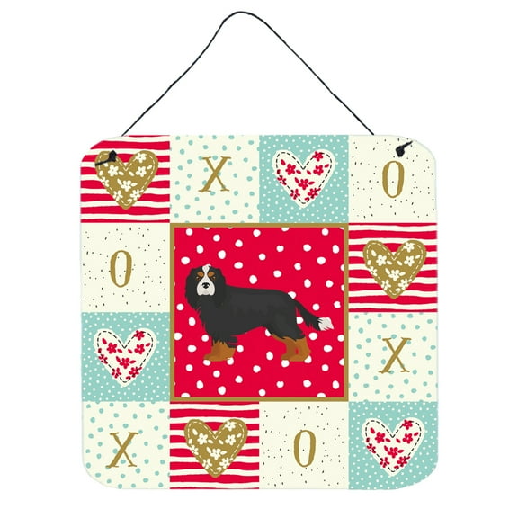 Cavalier King Charles Spaniel Love Wall or Door Hanging Prints Red