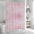 thumbnail image 6 of Dusty Rose Bathroom Shower Curtains with 12 Hooks Waterproof Shower Curtain for Stalls and Bathtubs Vintage Solid Color Modern Minimalist Distressed Decorative Bathroom Privacy Curtain 36x78 Inches, 6 of 9