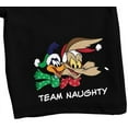 thumbnail image 2 of Looney Tunes Team Naughty Men's Black Sleep Pajama Shorts-XXL, 2 of 5