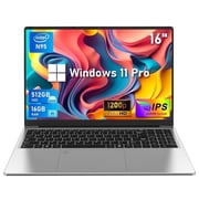 Chheart 16'' Gaming Laptop,Laptop Computer,DDR4 16GB Ram 512GB Ssd,Intel 12th Gen N95(up to 3.4GHz),Backlit Keyboard,Fingerprint,Windows 11 Pro Ips