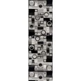 thumbnail image 5 of Rug Branch Montage Collection Modern Abstract Runner Area Rug (2x12 feet) Abstract - 2'3" x 12', Grey, 5 of 5