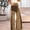 Brown, variant on Women's Solid Color High-Waisted Pockets Crossover Design Casual Extra-Long Wide-Leg Pants Black XL