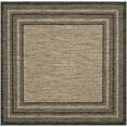 thumbnail image 6 of SAFAVIEH Courtyard Ercan Striped Indoor/Outdoor Area Rug, 5'3" x 7'7", Natural/Black, 6 of 7