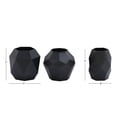 thumbnail image 6 of DecMode 7"W, 7"H Black Metal Vase, Set of 3, 6 of 6