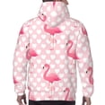 thumbnail image 7 of Honeii Cute Flamingo with Heart Pattern Mens Hoodies Men's Loose Sleeve Sweatshirt,Pullover Hooded Sweatshirt for Men,Essentials Hoodie-Large, 7 of 7