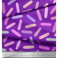 thumbnail image 2 of Soimoi Purple Cotton Duck Fabric Brush Stroke Abstract Printed Craft Fabric by the Yard 56 Inch Wide, 2 of 3
