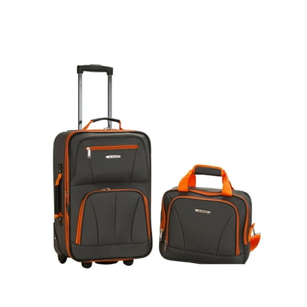 Rockland Fashion Softside Upright 2 Piece Luggage Set F102