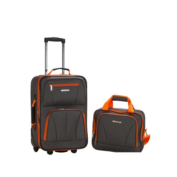Rockland Rockland Luggage Rio SoftSide 2Piece CarryOn Luggage Set