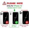 thumbnail image 2 of Compatible with iPhone 12 Case Cute Neon Glitter Slim Bumper, Sparkly Silicone Shockproof Protective Phone Case for Women Girls (Hot Pink), 2 of 7