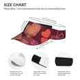 thumbnail image 3 of ZICANCN Sun Visors Hat for Women and Men, Hearts Symbol Dyeing Art Beach Hats, Sports Hat for Golf Tennis Running, 3 of 5