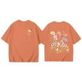 thumbnail image 3 of HUITKMM Womens Tshirt Women's Casual Short Sleeve Printed T Shirt Comfortable Round Neck Tee Stylish Floral Pattern Blouse Soft Breathable Summer Top 1452, 3 of 3