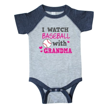 

Inktastic I Watch Baseball with My Grandma Gift Baby Girl Bodysuit