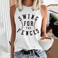 thumbnail image 2 of UANWENN Débardeur de Baseball à Col Rond pour Femmes Imprimé Débardeurs de Baseball Mignon Entraînement Graphique Décontracté Été Sans Manches Veste Haut Chemises Amples Femmes Grande Taille Maillot de Corps Haut Hommes Haut de Course Femmes Paillettes Trop Athlétique, 2 of 4