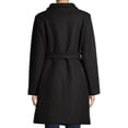 thumbnail image 6 of Mark Alan Women’s Long Asymmetrical Wrap Coat with Belt, 6 of 6