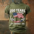 thumbnail image 4 of Tisuna Teen Boys Patriotic T Shirts Size 2-3 Years America Flag Print Short Sleeve Crew Neck Tops Breathable Boy'S 4th Of July Army Green Celebrate Anniversary T-Shirts, 4 of 5