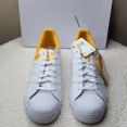 thumbnail image 2 of NWT Adi-das mens Superstar Casual Sneakers Size 12 White/White/Active Gold, 2 of 6