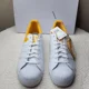 thumbnail image 2 of NWT Adi - das mens Superstar Casual Sneakers Size 12 White/White/Active Gold, 2 of 6