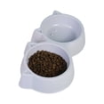 thumbnail image 4 of Leodye 1PCS Portable Double Bowl Pet Food and Water Bowl, Double Feeding Bowls fors and Small s, Portable Pet Accessories --10.62*5.11IN, 4 of 5