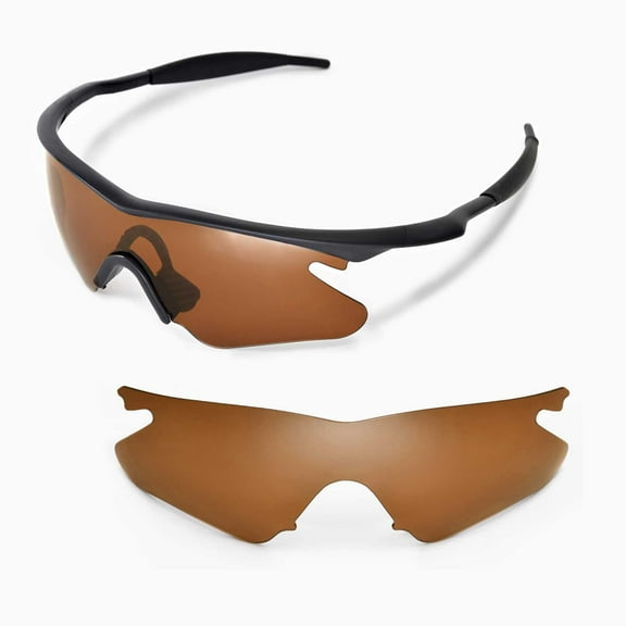 Walleva Brown Polarized Replacement Lenses For Oakley M Frame Heater Sunglasses