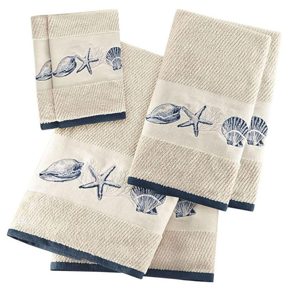 OLLIIX Madison Park Towel Coastal Solid 6-Piece Set