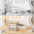thumbnail image 4 of Organizador de cajones de almacenamiento Yieach, acrílico transparente, 5,6 cm, paquete de 8, 4 of 9