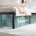 thumbnail image 3 of GIANNA King Size 14" Metal Platform Bed Frame with Under-Bed Storage, Sturdy Steel Construction, No Box Spring Required, 3 of 5