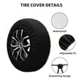 thumbnail image 2 of Goofa Blue Dragon And White Tiger Pattern Universal Tire Cover for Jeep, SUV, Truck, and Trailer – Waterproof, UV-Resistant,Easy to Install, Fits 14"-17" Tires-14 inch, 2 of 6