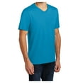 thumbnail image 4 of Yellow Rooster Men's Young Very Important V-Neck Tee Light Turquoise S, 4 of 6