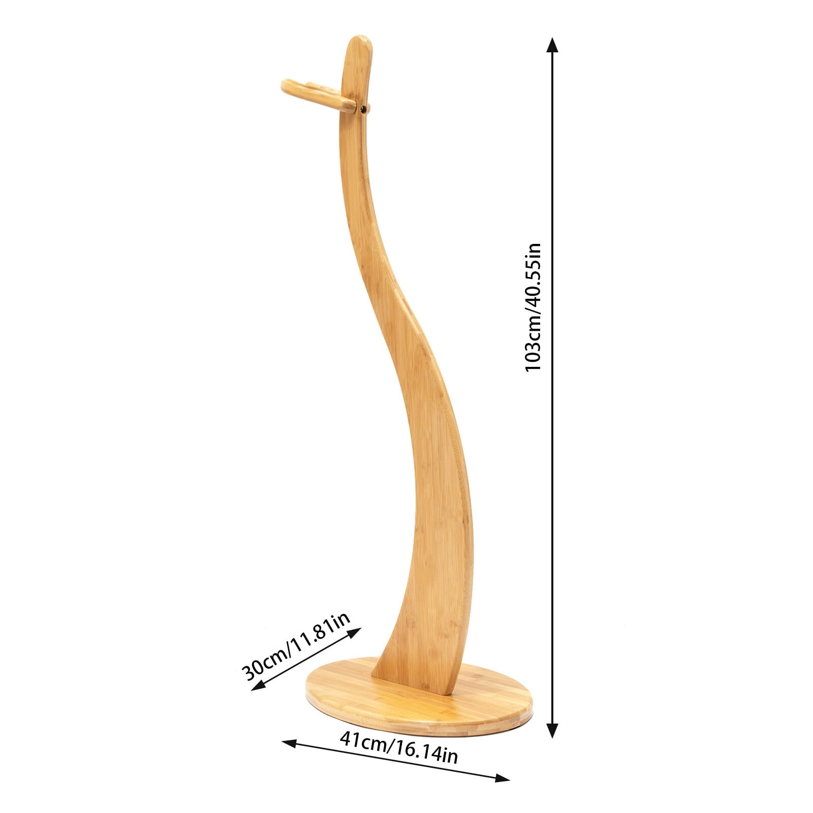amboo Guitar Stand Tree Design – Sturdy, Elegant Stand for Acoustic, Electric, Bass, Ukulele & More –Easy to Assemble & Space-Saving – 40.55” Height, Non-Slip Base