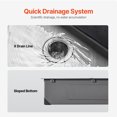 thumbnail image 4 of 25" Kitchen Sink Top Mount Single Bowl Drop-In Basin Stainless Steel Black, 4 of 10