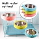thumbnail image 5 of Cuenco para perro con jaula, cuencos extraíbles de acero inoxidable para agua y comida, taza para gallinero para gatos, cachorros y mascotas, 5 of 5