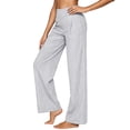 thumbnail image 2 of ClodeEU Women's Striped High Waist Pleated Wide Leg Pants,Casual Loose Trousers with Pockets ,Women's Plus XL, 2 of 7
