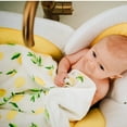 thumbnail image 5 of Kloud Bambu Baby Hooded Towel, Double Layers, Buttery Soft Ultra Absorbent Large Fits up to Toddler 3, Lemon Print, 5 of 6