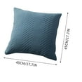 thumbnail image 3 of IMossad Throw Pillow Covers, Quilted Velvet Decorative Cushion Covers, Soft Skin-Friendly Breathable Pillow Case Sofa Pillows Covers, 18 x 18 Inches, 3 of 7