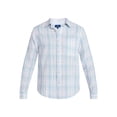 thumbnail image 5 of George Men's and Big Men's Linen Blend Button Up Shirt with Long Sleeves, Sizes S-5XL, 5 of 5