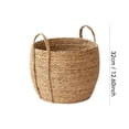 thumbnail image 2 of Christmas Tree Stand Base Cover, 12.6in Decorative Woven Basket Skirt Tree Bottom Protector, Holiday Ornament for Seasonal Home Celebration, 2 of 6