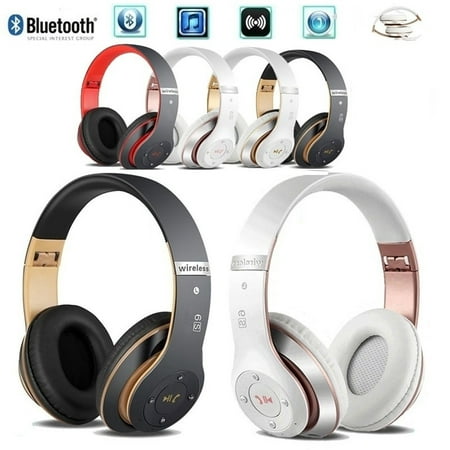 Gift 6S Bluetooth Headphones Heavy Bass Stereo Wireless Bluetooth 4.0 Folding Auriculares with Mic Support TF SD Card